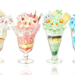This is a pixiv picture whose title is ガラルパフェ.