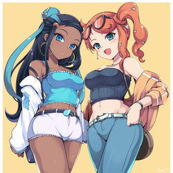 This is a pixiv picture whose title is ソニアとルリナ.