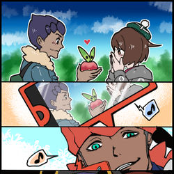 This is a pixiv picture whose title is 【pkmn】ホプユウと近所のお兄さんたち.