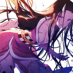 This is a pixiv picture whose title is 👹.