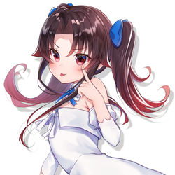 This is a pixiv picture whose title is 「べーっ♡」.