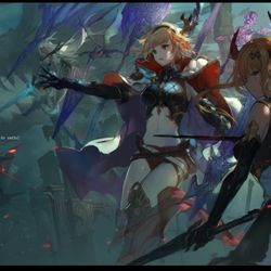 This is a pixiv picture whose title is -星の古戦場-.
