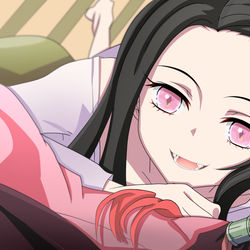 This is a pixiv picture whose title is 門禰豆子.