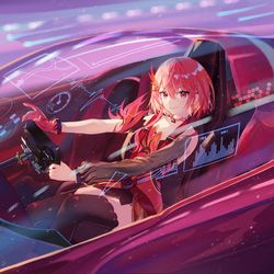 This is a pixiv picture whose title is Racing game.