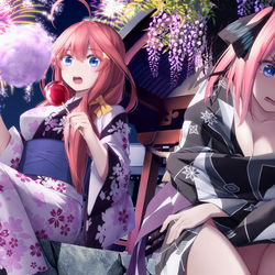 This is a pixiv picture whose title is 浴衣じじょごじょ.