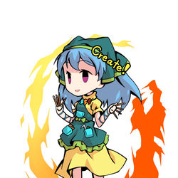 This is a pixiv picture whose title is デフォルメ袿姫立ち絵.