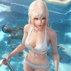 This is a pixiv picture whose title is OC Tess - Stay hydrated 2.