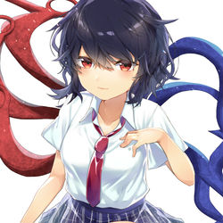 This is a pixiv picture whose title is 制服ぬえちゃん.