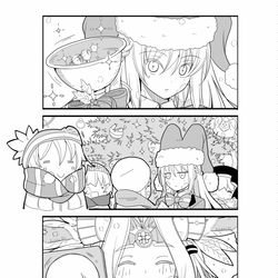 This is a pixiv picture whose title is ■FGO漫画「サンタの鐘が鳴り響く」.