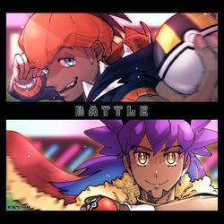 This is a pixiv picture whose title is 『BATTLE!!!』.