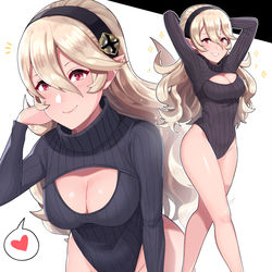 This is a pixiv picture whose title is Leotard Sweater Kamui.