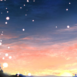 This is a pixiv picture whose title is 朝　陽.