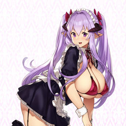 This is a pixiv picture whose title is 角メイド.
