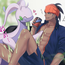 This is a pixiv picture whose title is キバナさんとヌメルゴン.