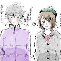 This is a pixiv picture whose title is ビトユウ描きてぇ.