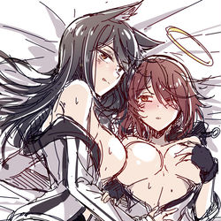 This is a pixiv picture whose title is 能天使X德克萨斯.
