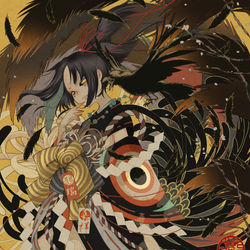 This is a pixiv picture whose title is 大鴉　-小烏丸-.