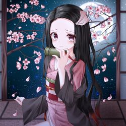 This is a pixiv picture whose title is nezuko.