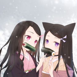 This is a pixiv picture whose title is 萌混过关.