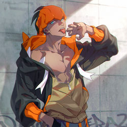 This is a pixiv picture whose title is がお.