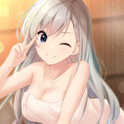 This is a pixiv picture whose title is 温泉はー.