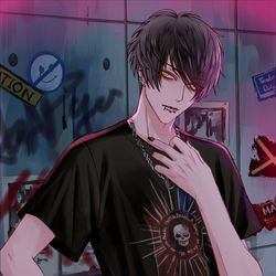 This is a pixiv picture whose title is EMO　BOY.