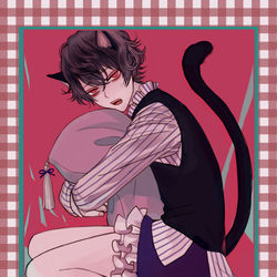 This is a pixiv picture whose title is ケモミミミ.