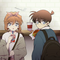 This is a pixiv picture whose title is コナン絵LOG5.