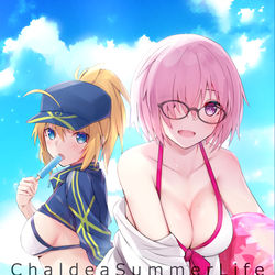 This is a pixiv picture whose title is 【C97新刊】ChaldeaSummerLife.