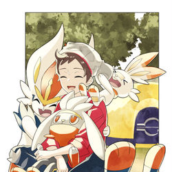 This is a pixiv picture whose title is ぎゅうぎゅう.