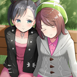 This is a pixiv picture whose title is マリィちゃんの横で寝るユウリちゃん.