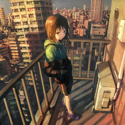 This is a pixiv picture whose title is City of sorrow.