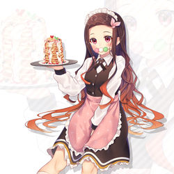 This is a pixiv picture whose title is スイパラねずこちゃん🍡.