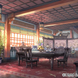 This is a pixiv picture whose title is ［仕事絵］あやかしランブル！_一般の町の家屋.