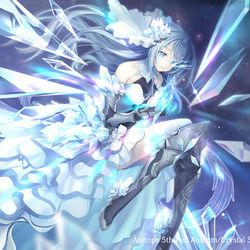 This is a pixiv picture whose title is 【C97】「Crystal Story」ジャケットイラスト.