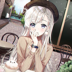 This is a pixiv picture whose title is はやてちゃん☕️.