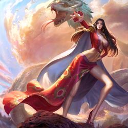 This is a pixiv picture whose title is 女帝.