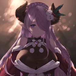 This is a pixiv picture whose title is 聖夜のナルメア.