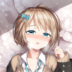 This is a pixiv picture whose title is うちの子が熱を出したようです。～まりあの場合～.