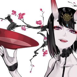This is a pixiv picture whose title is 鬼.