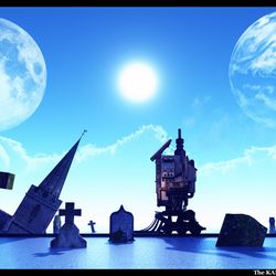 This is a pixiv picture whose title is 孤独な旅路.