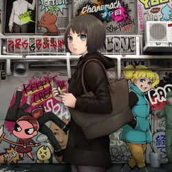This is a pixiv picture whose title is Out of Place.