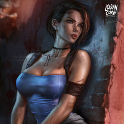 This is a pixiv picture whose title is ジルバレンタイン  -  Jill Valentine.