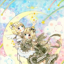 This is a pixiv picture whose title is ミルキームーン.