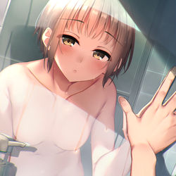 This is a pixiv picture whose title is 見えない.