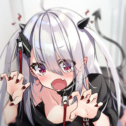 This is a pixiv picture whose title is 💢👿.