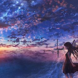 This is a pixiv picture whose title is 海岸.