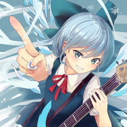 This is a pixiv picture whose title is メロンブックス「東方萃星霜　参」チルノ.