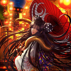 This is a pixiv picture whose title is 【不良道】千蛇 麻美亜.