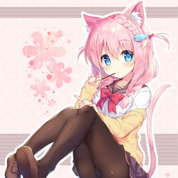 This is a pixiv picture whose title is 三つ編みあかねちゃん.